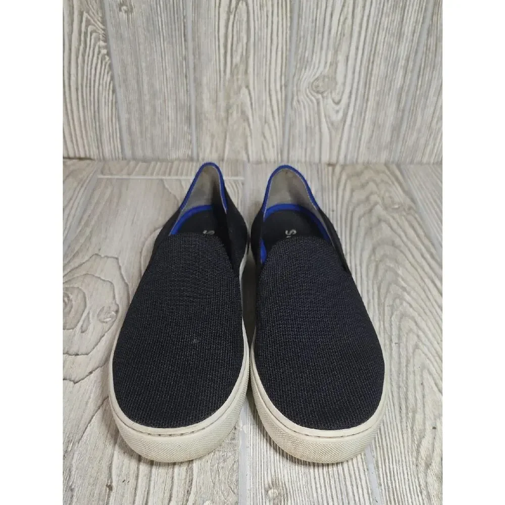 Rothy's Black The Original Slip-On Sneakers Womens Size 7